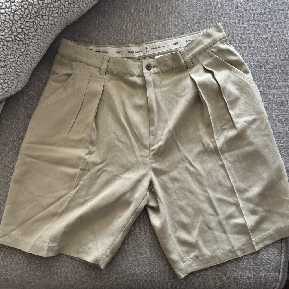 Tommy‎ Bahama 100% Silk Men's Tan Shorts